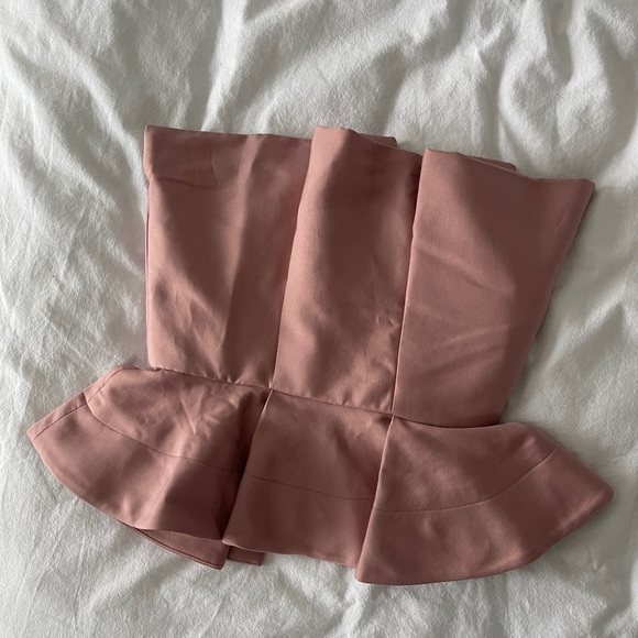 Dusty Rose Peplum Top - Picture 4 of 5
